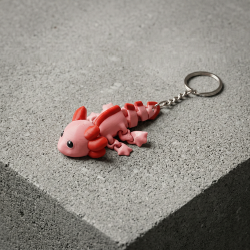 Axolotl Keychain