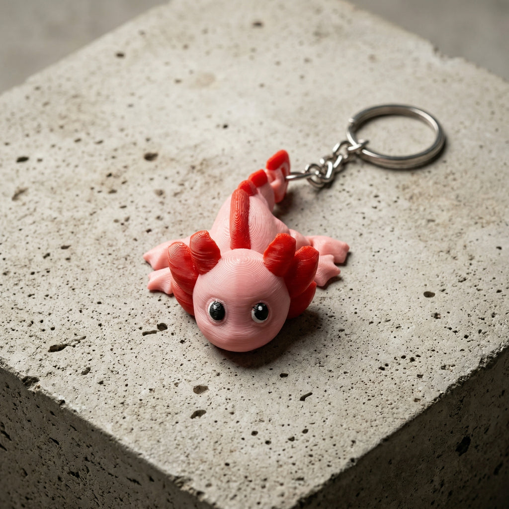 Axolotl Keychain