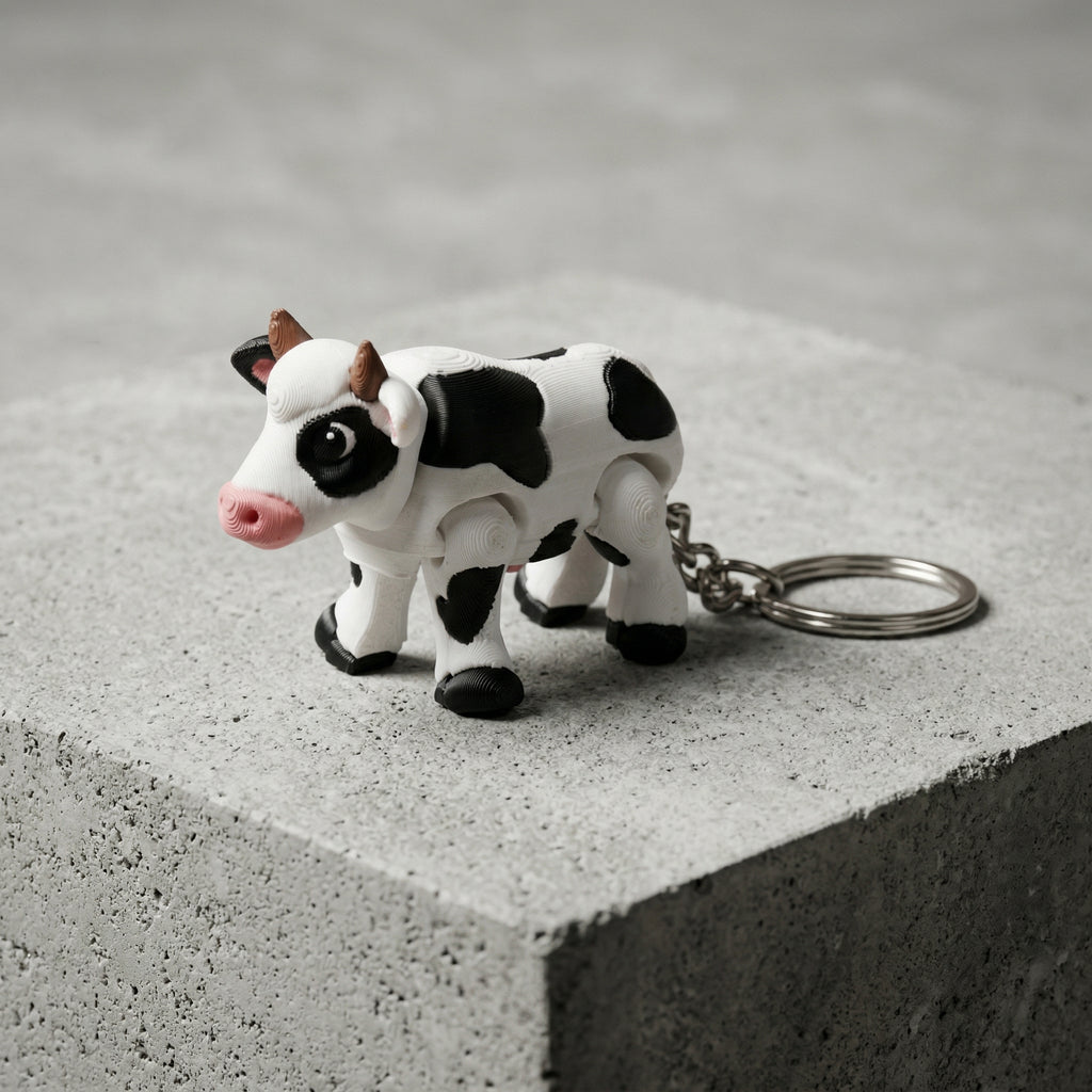 Cow Keychain