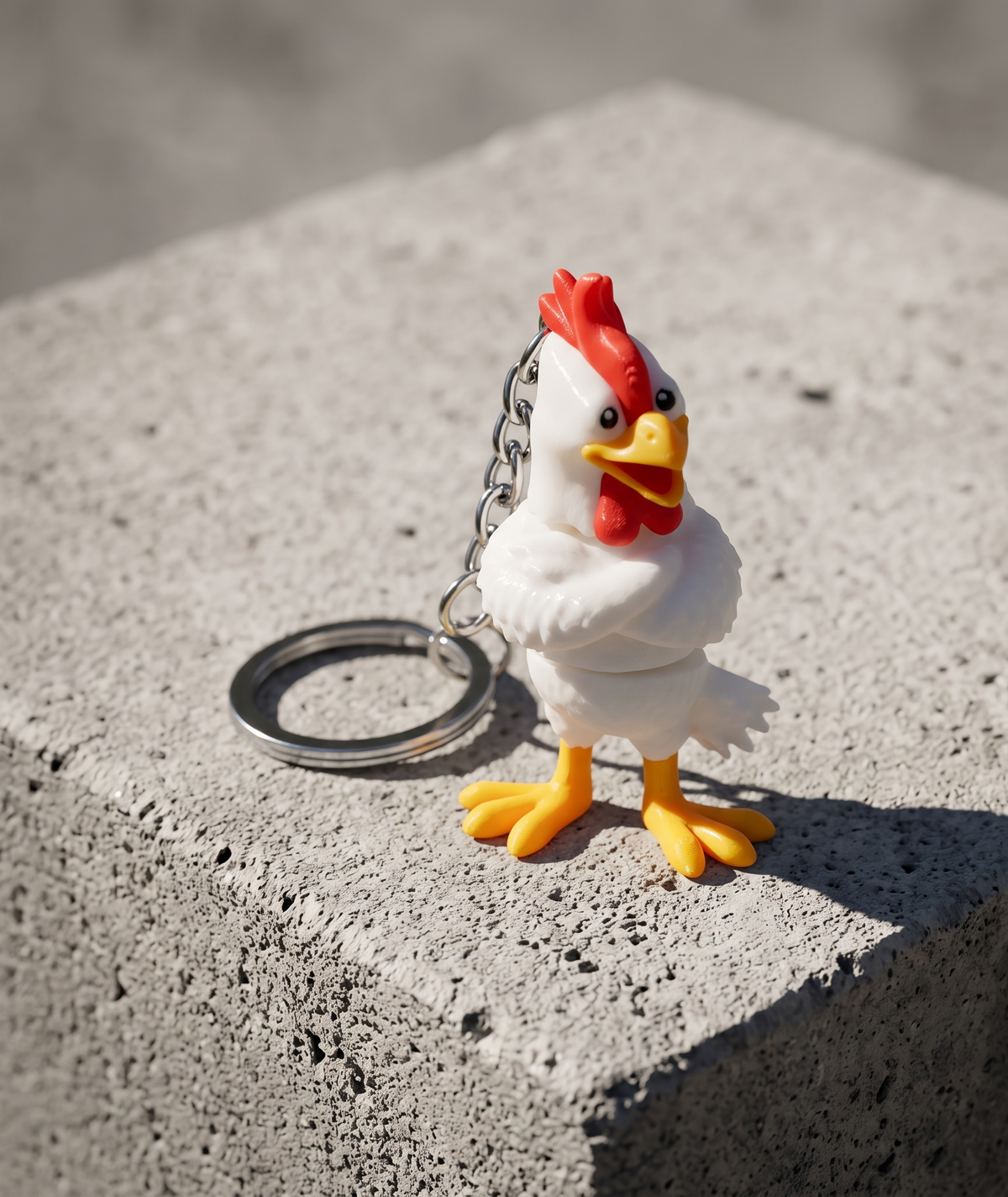 Rooster Keychain