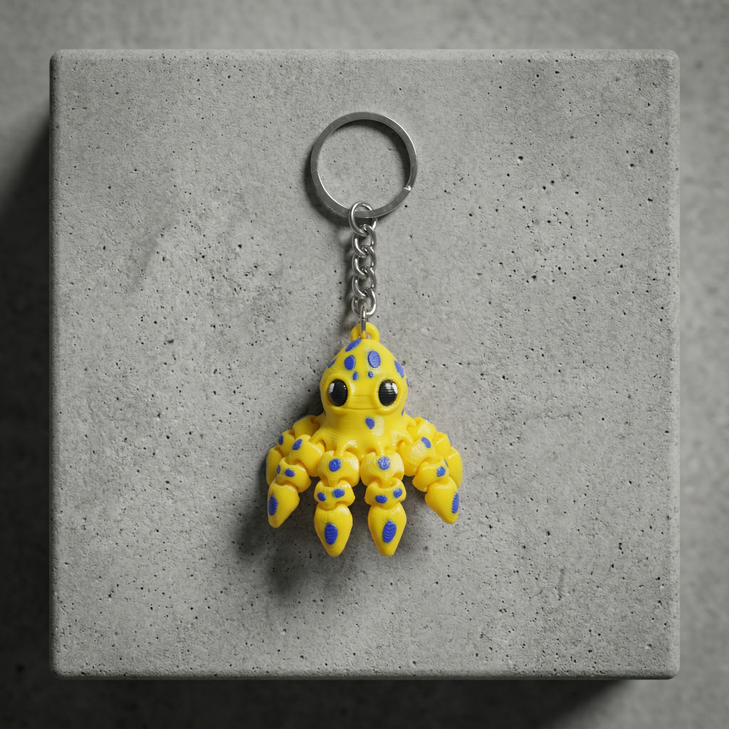 Octopus Keychain