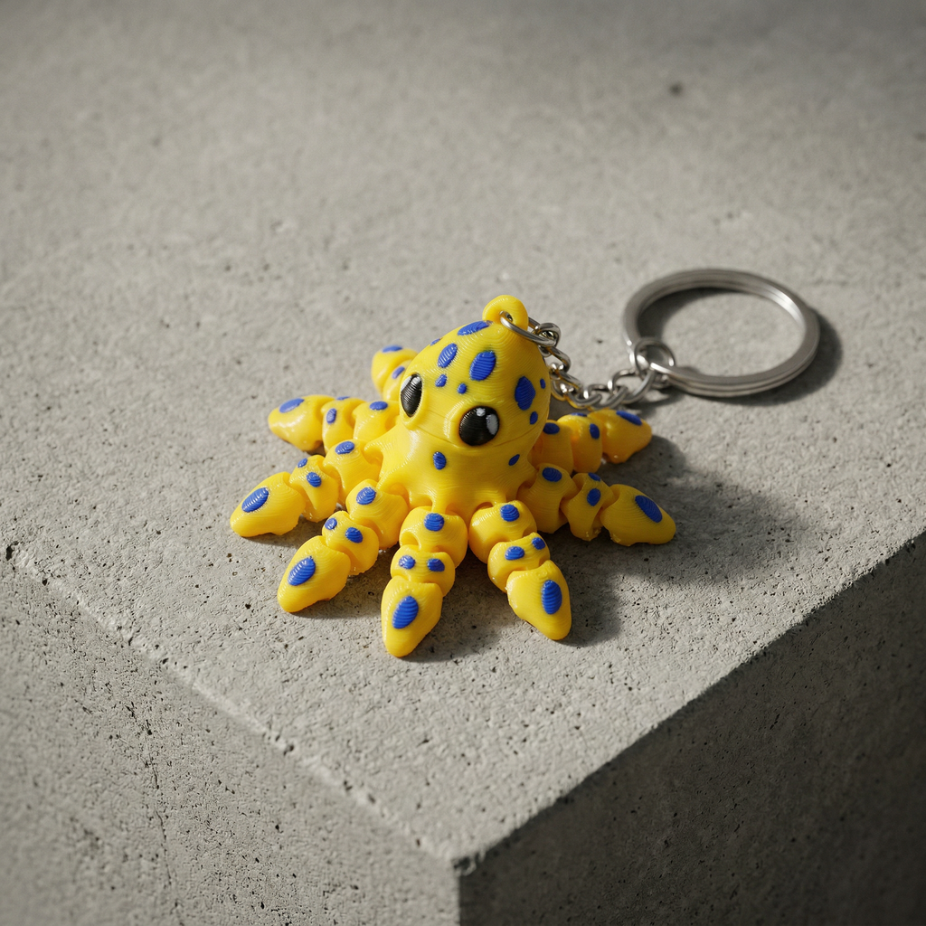 Octopus Keychain