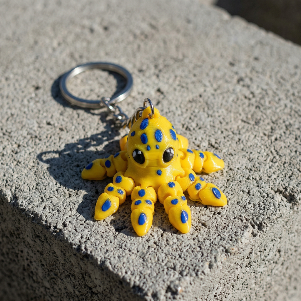 Octopus Keychain