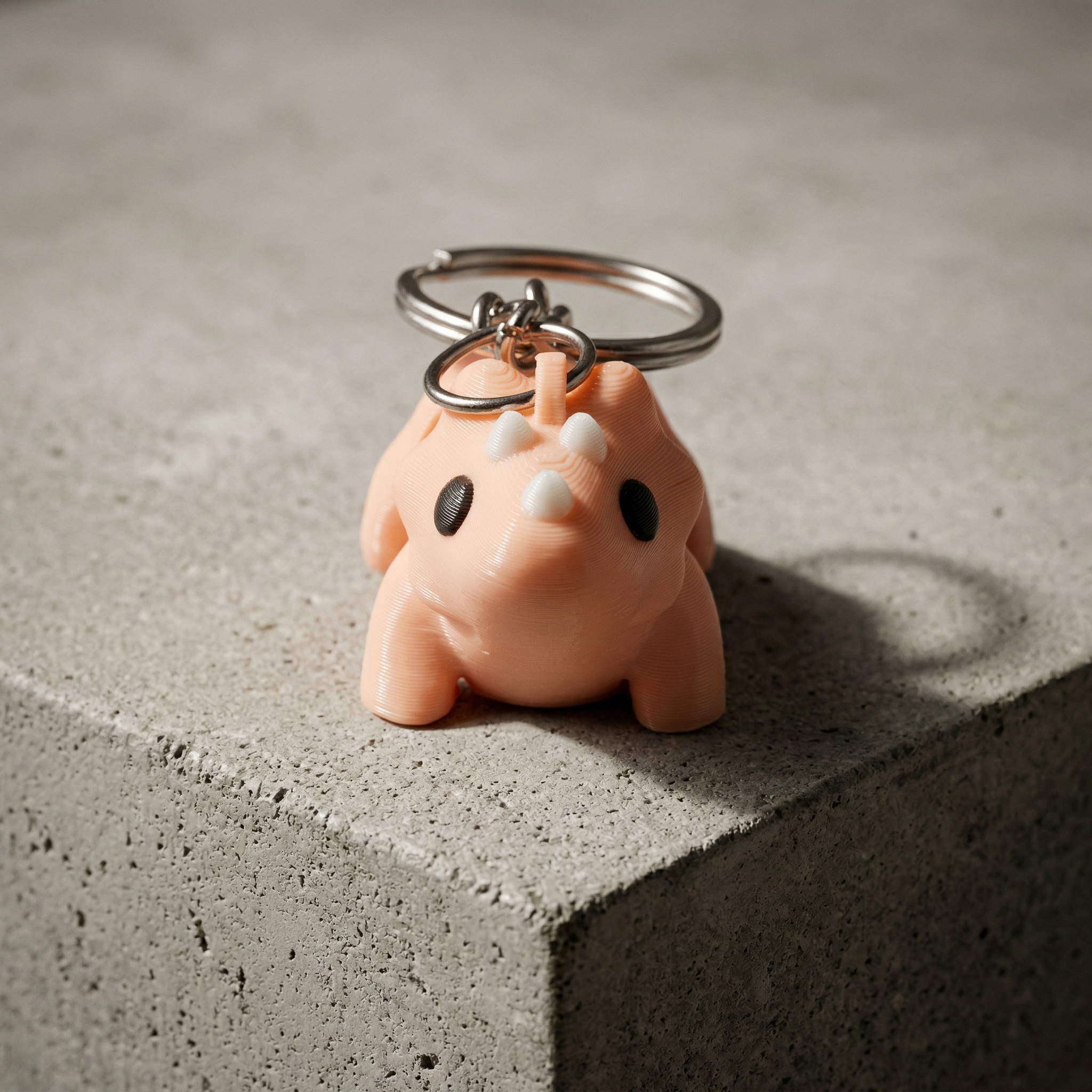 Triceratops Keychain Pinky