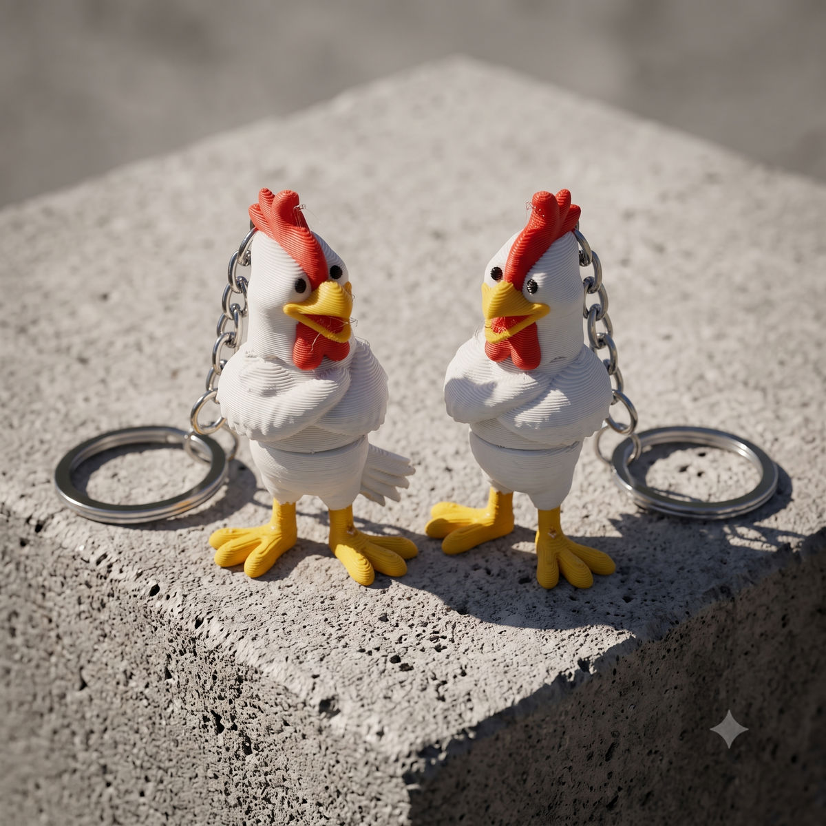 Rooster Keychain