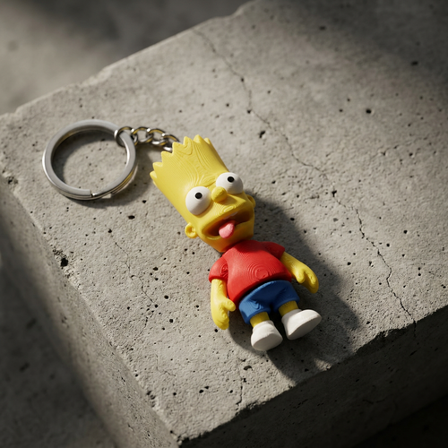 Bart Simpson Keychain
