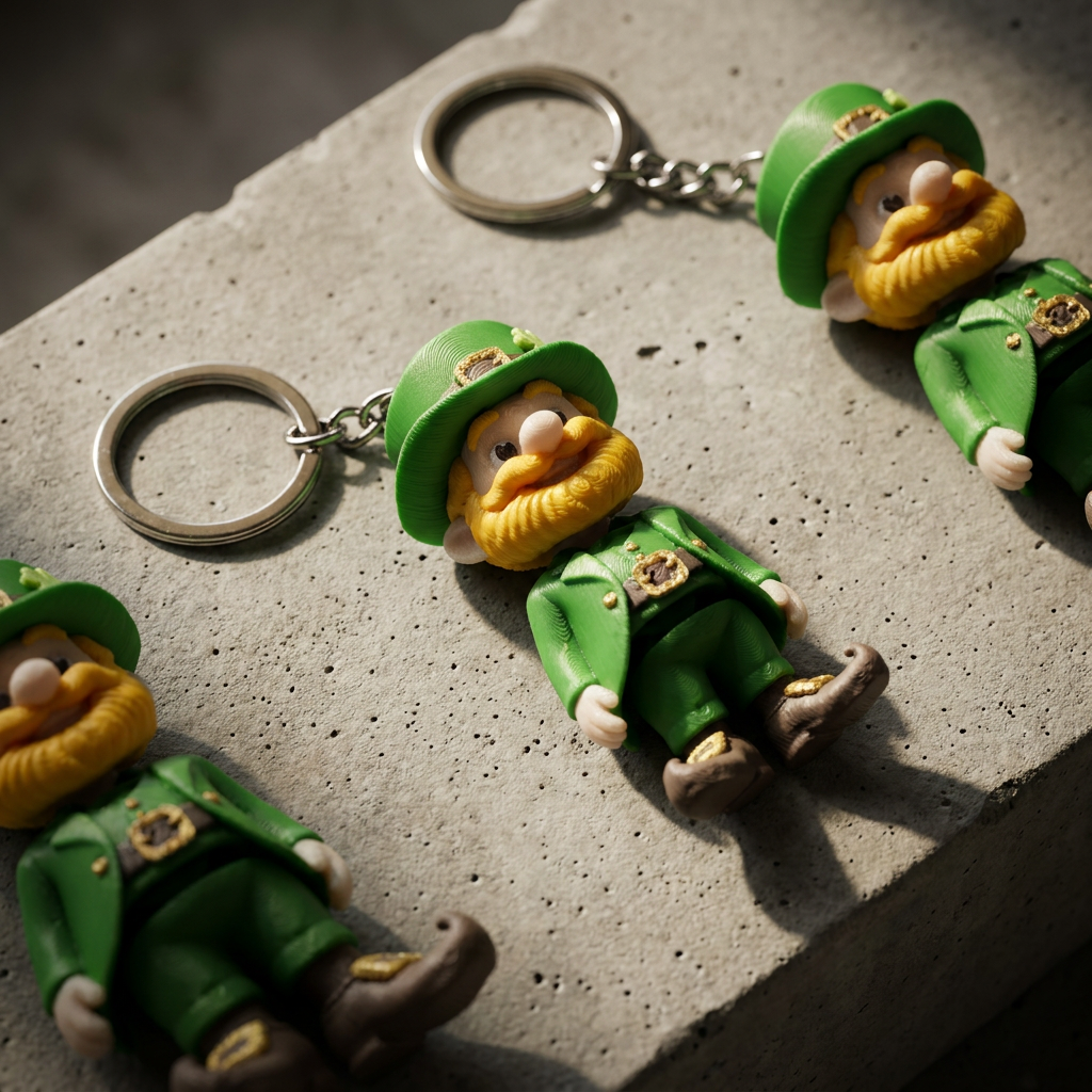 Irish Leprechaun Keychain
