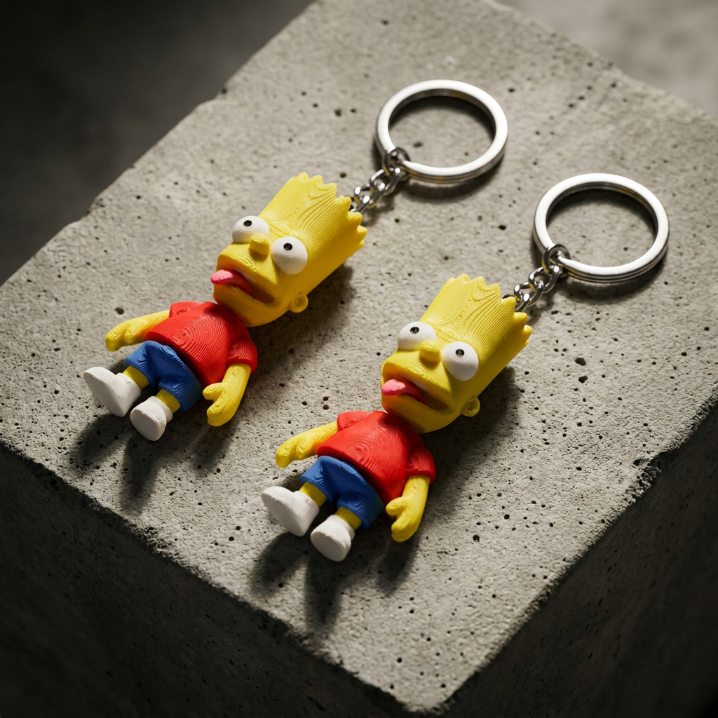 Bart Simpson Keychain