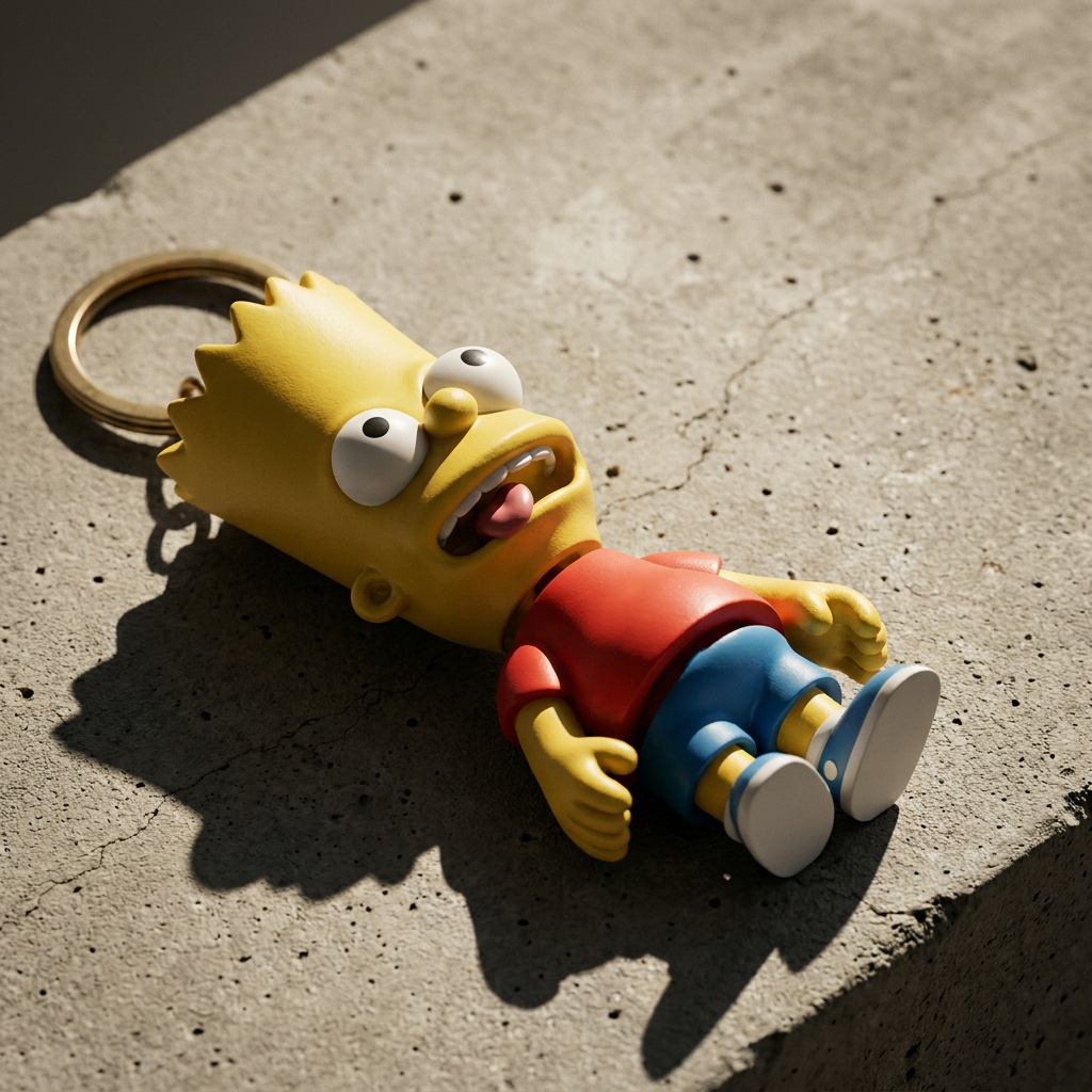 Bart Simpson Keychain