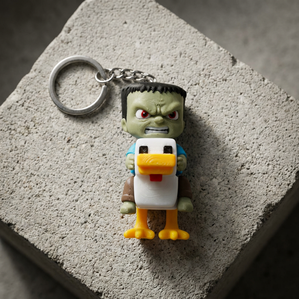 Chicken Jockey Keychain