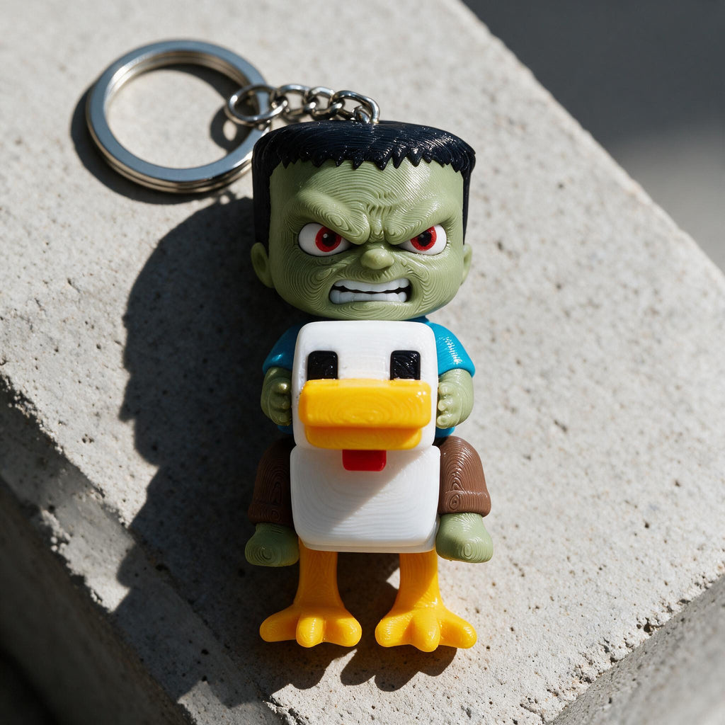 Chicken Jockey Keychain